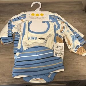 Little Chickadees Dino Baby Outfit Set